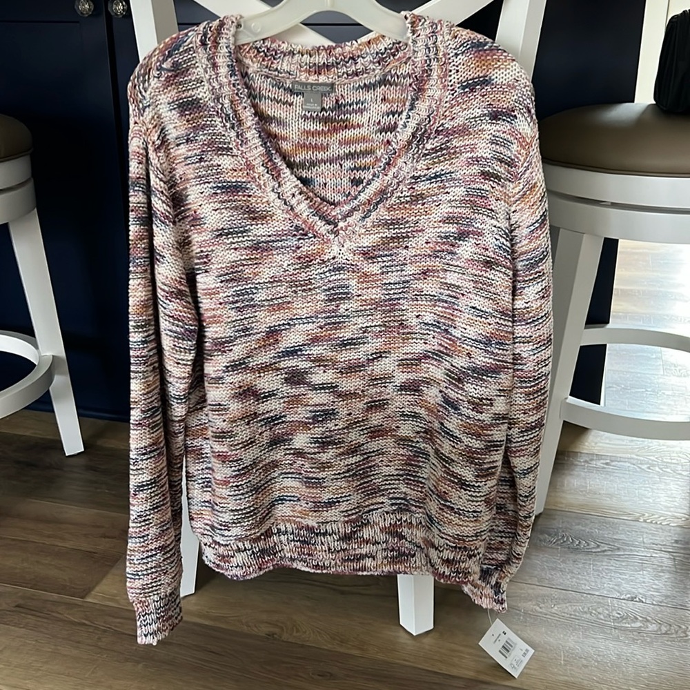 Brand new w/tags size Large Falls Creek sweater.